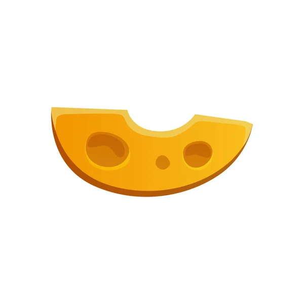 Queso Suizo Emmental Maasdam Gouda Comestibles Alimentos Icono Dibujos Animados — Vector de stock