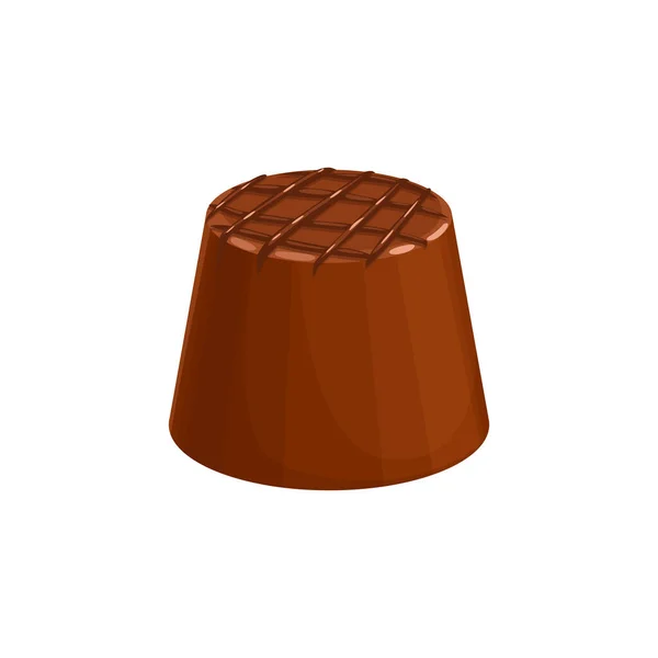 Dulce Cumpleaños Día San Valentín Postre Vacaciones Chocolate Merienda Aislado — Vector de stock