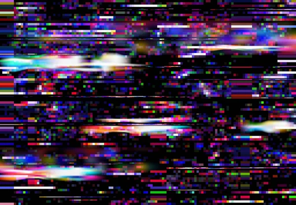 Glitch background. Unusual glitch vector backdrop. Computer screen