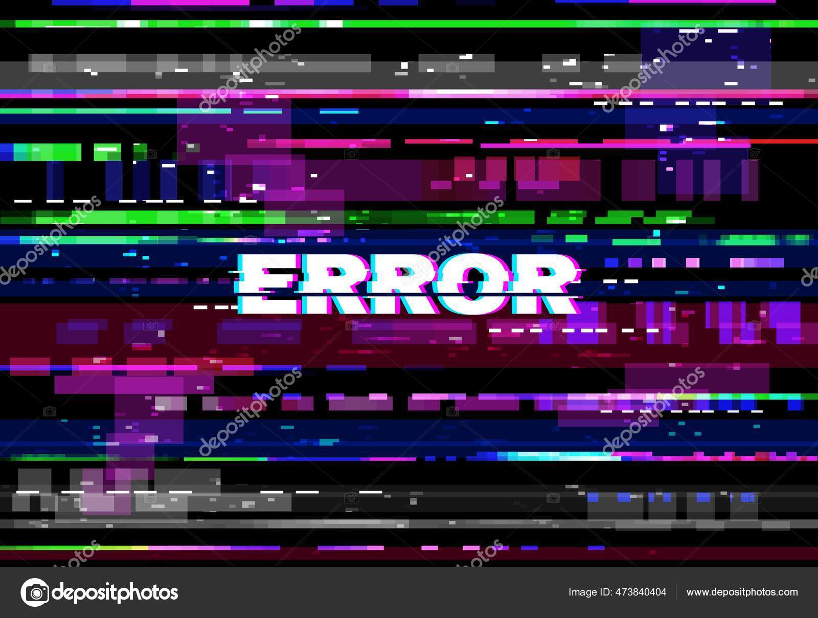 Digital distortion loading bar glitch background Vector Image