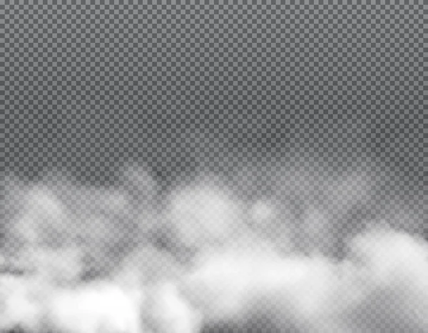 Туман Або Хмари Векторний Дим Білий Аромат Або Токсична Пара — стоковий вектор