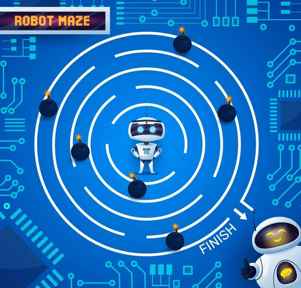Encontre dois jogos de robôs iguais, enigma de droids de desenho