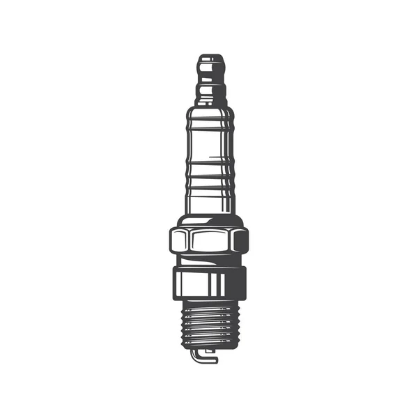 Sparkplug Auto Motorfiets Reserveonderdeel Voertuig Kenmerkende Versnelling Spoel Met Elektrode — Stockvector