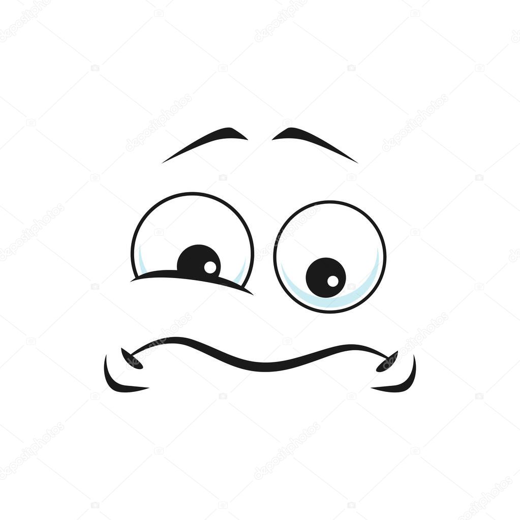 Vettoriale stockCartone Animato Faccia Triste Vettore Emoji Infelice  Sconvolto Divertente Espressione di ©VectorTradition #483411088, image size:1023x1023
