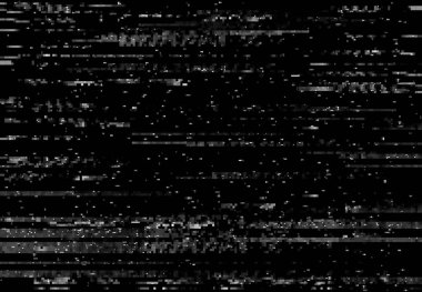 Arıza bozma ekranı, VHS görüntü bozulma efekti çizgiler ve gürültü, vektör arkaplanı. TV pikselleri dijital ekran televizyon, bilgisayar veya VHS sinyal bozulması