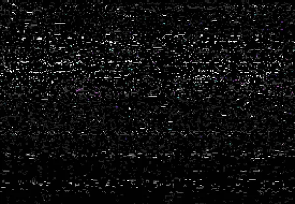 Glitch Vhs Distortion Screen Vector Background Video Glitch Effect Static — Stock Vector