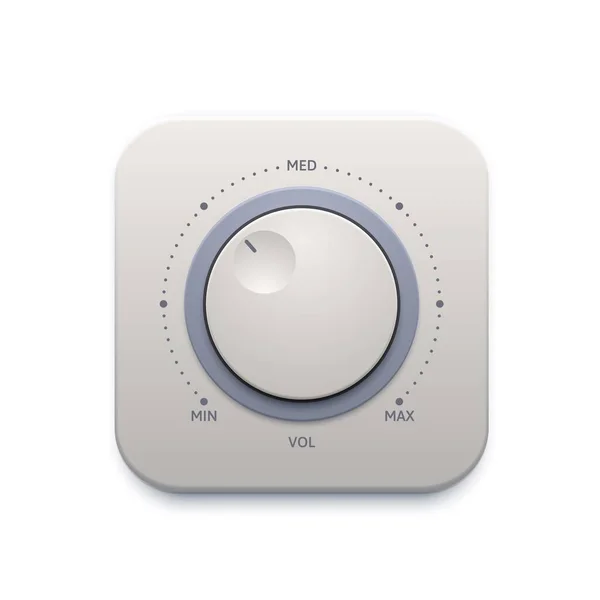 Botão Botão Som Música Ícone Interface Interruptor Controle Áudio Vetor —  Vetores de Stock