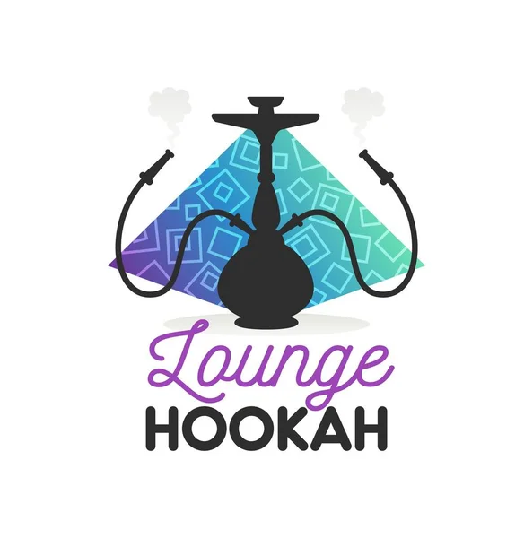 Ícone Salão Hookah Bar Shisha Símbolo Vetor Restaurante Egípcio Árabe — Vetor de Stock