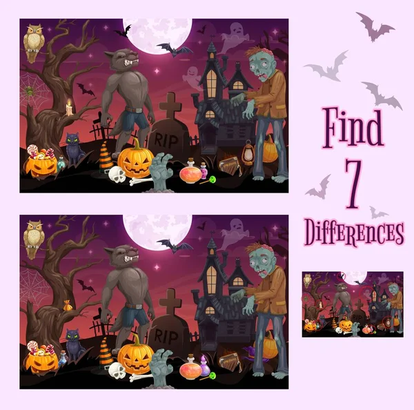 Encontrar dois mesmos personagens de halloween, jogo educacional para  crianças