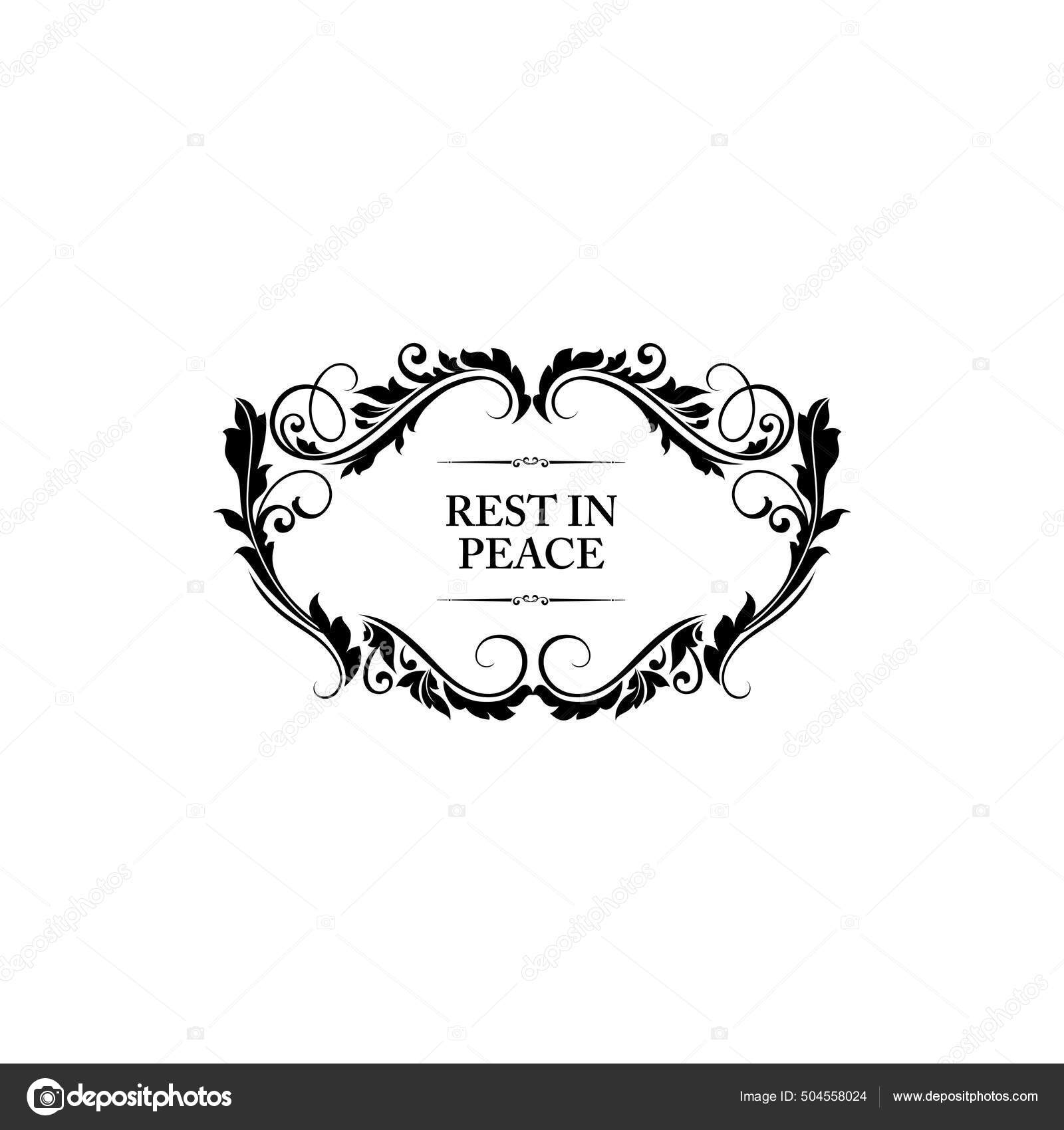 Funeral Card Rip Vector PNG Images, Funeral Frame Or Obituary Floral Wreath  And Rip Card, Frame Drawing, Floral Drawing, Wreath Drawing PNG Image For  Free Download