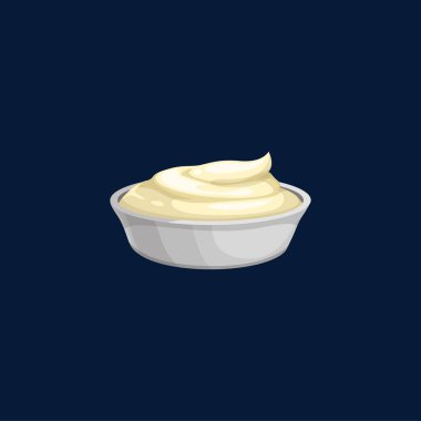 Ekşi krema, mayonez ya da tenha bir ikonda yoğurt. Süt ürünleri veya barbekü baharatlı sos, çırpılmış ev yapımı soslu sos, tartar aperatifi veya erimiş peynir, yemek çeşnisi.