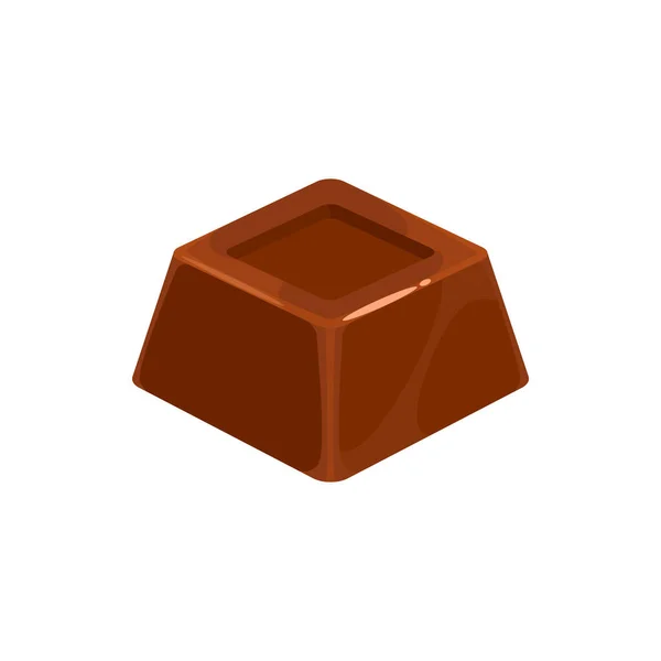 Pastel Caramelo Chocolate Dulce Postre Trufa Praliné Icono Comida Confección — Archivo Imágenes Vectoriales