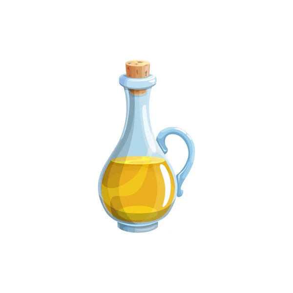 Natives Soja Oliven Oder Sonnenblumenöl Extra Flasche Mit Einem Realistischen — Stockvektor