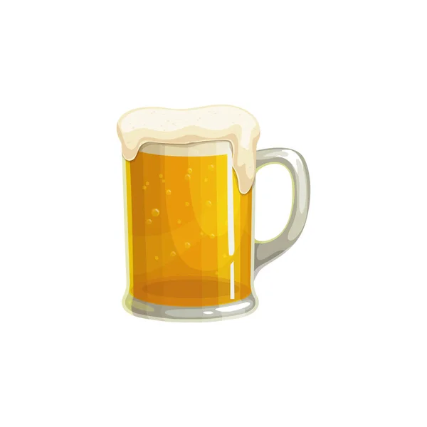 Tasse Bière Icône Menu Restauration Rapide Boisson Froide Rafraîchissement Vecteur — Image vectorielle