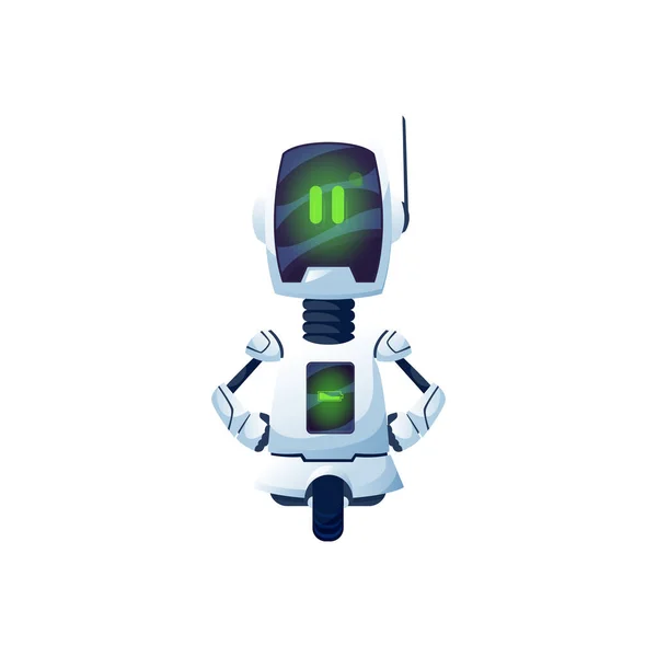 Personagem Ciborgue Robô Robô Cartoon Brinquedo Bot Tecnologia Inteligência Artificial —  Vetores de Stock