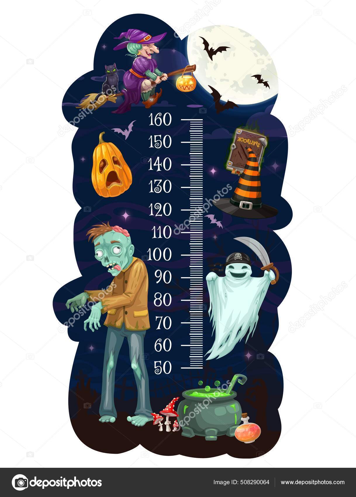 Ilustra??o de halloween dos desenhos animados do motoqueiro fantasma