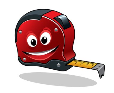 Ölçüm bandı cartoon