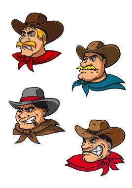 vahşi batı kovboy maskotlar cartoon