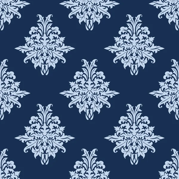Modèle sans couture bleu clair rétro — Image vectorielle