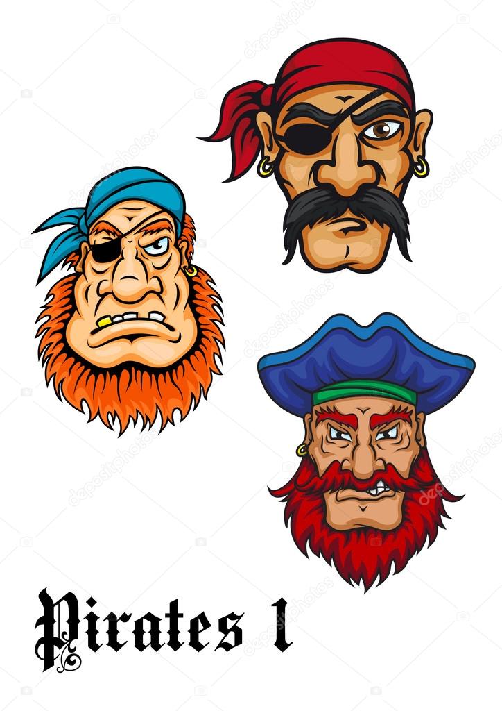 Cartoon danger pirates