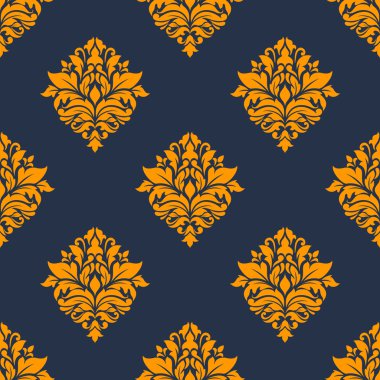 Retro turuncu seamless modeli