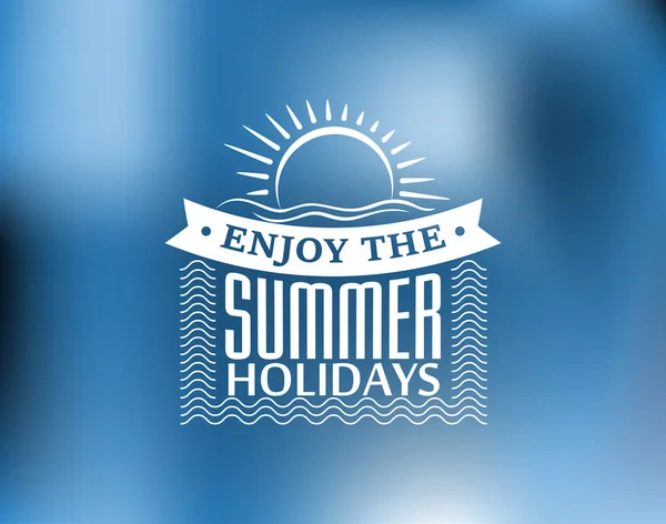 Summer Holidays poster or banner — Stock Vector