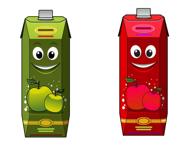 Cartoon apple SAP pakketten — Stockvector