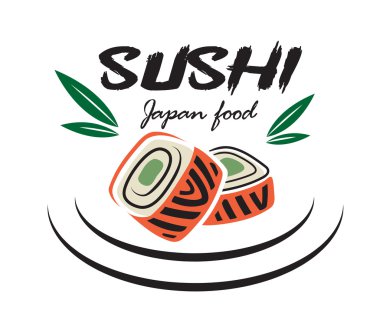 Japon suşi deniz ürünleri amblemi 