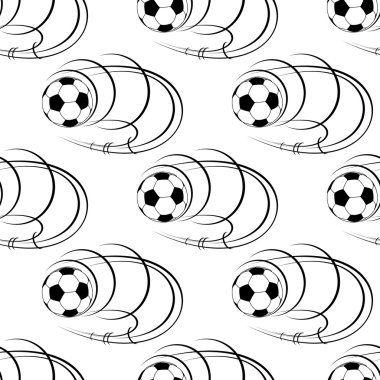 futbol topları veya futbol topları seamless modeli