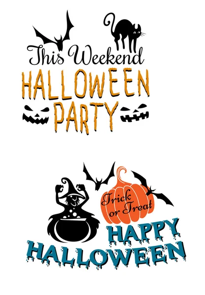 Banner Halloweenscary — Vettoriale Stock