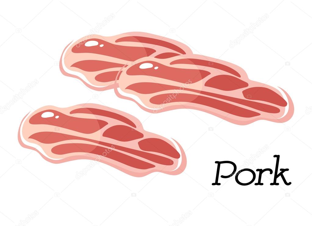 Fresh raw pork meat 