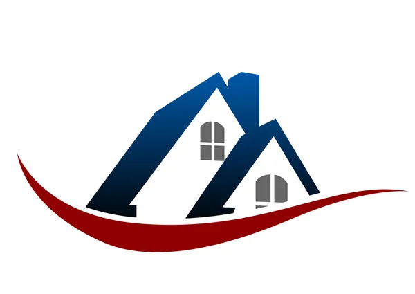 Símbolo do telhado casa — Vetor de Stock