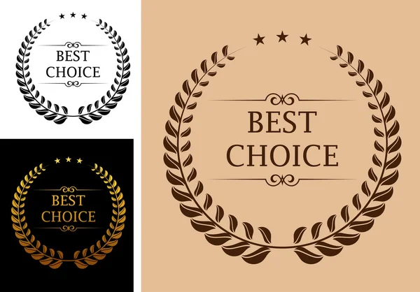 Best choice emblem — Stock Vector