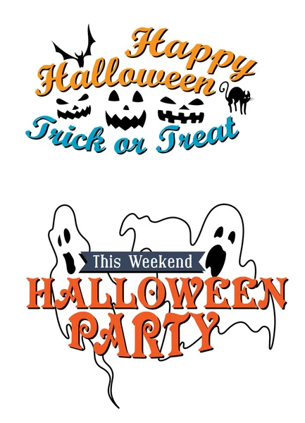 Happy Halloween party advertisement — стоковый вектор