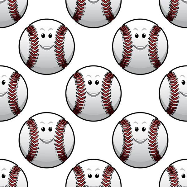 Baseball Seamless Pattern — Stock Vector