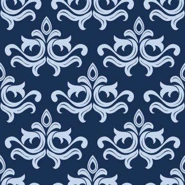 Retro ışık mavi seamless modeli