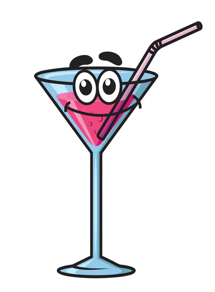 Cartoon cocktail character — Stockový vektor