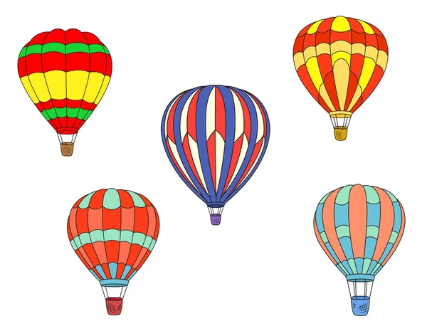 Colorful air balloons — Stock Vector