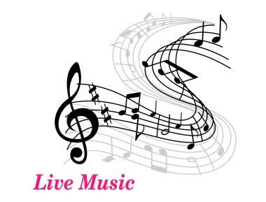 canlı müzik poster şablonu