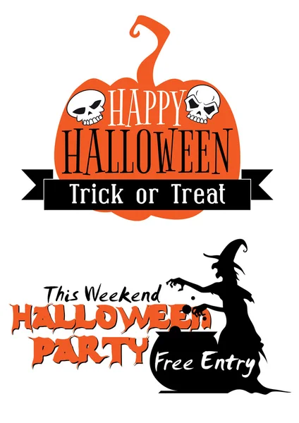 Halloween invitation de vacances — Image vectorielle