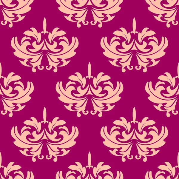 Vintage paarse arabesque naadloze patroon — Stockvector