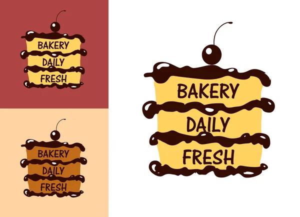 Boulangerie Insigne ou étiquette frais — Image vectorielle