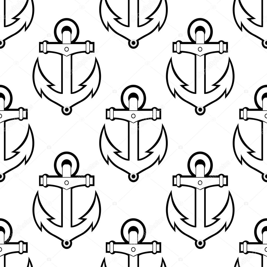 Marine or nautical seamless background pattern