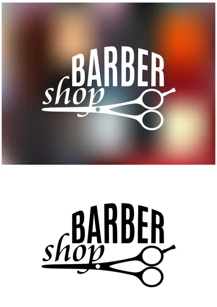 Barber shop sign design — Stock Vector