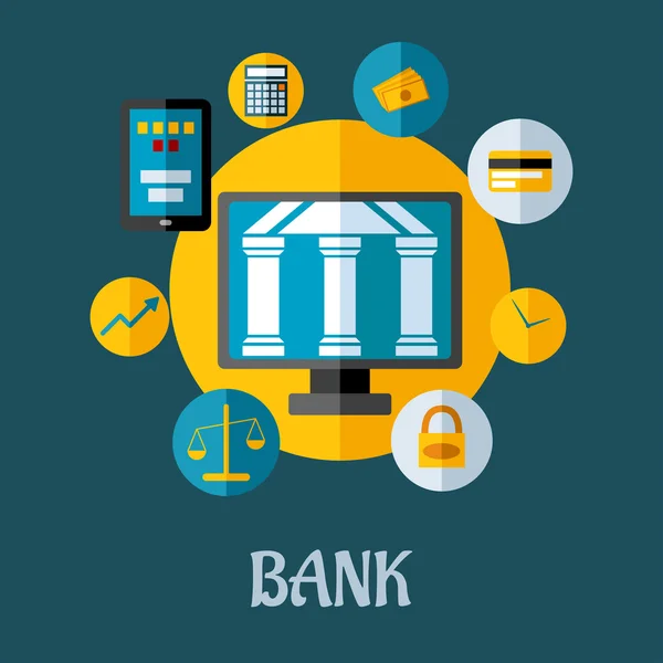 Τραπεζικές και επενδυτικές έννοια — Διανυσματικό Αρχείο
