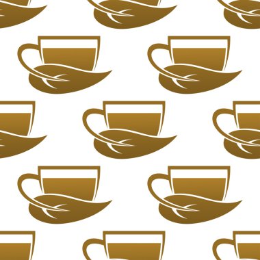 çay fincanları sorunsuz desen