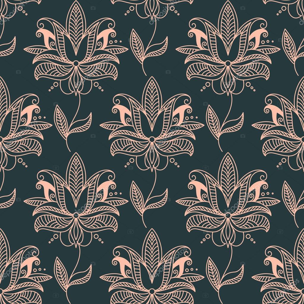 완벽 한 꽃 배경 패턴을 반복 스톡 벡터 - ©Seamartini 55923283, image size:1024x1024