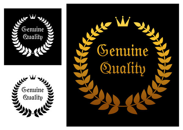 Genuine quality label