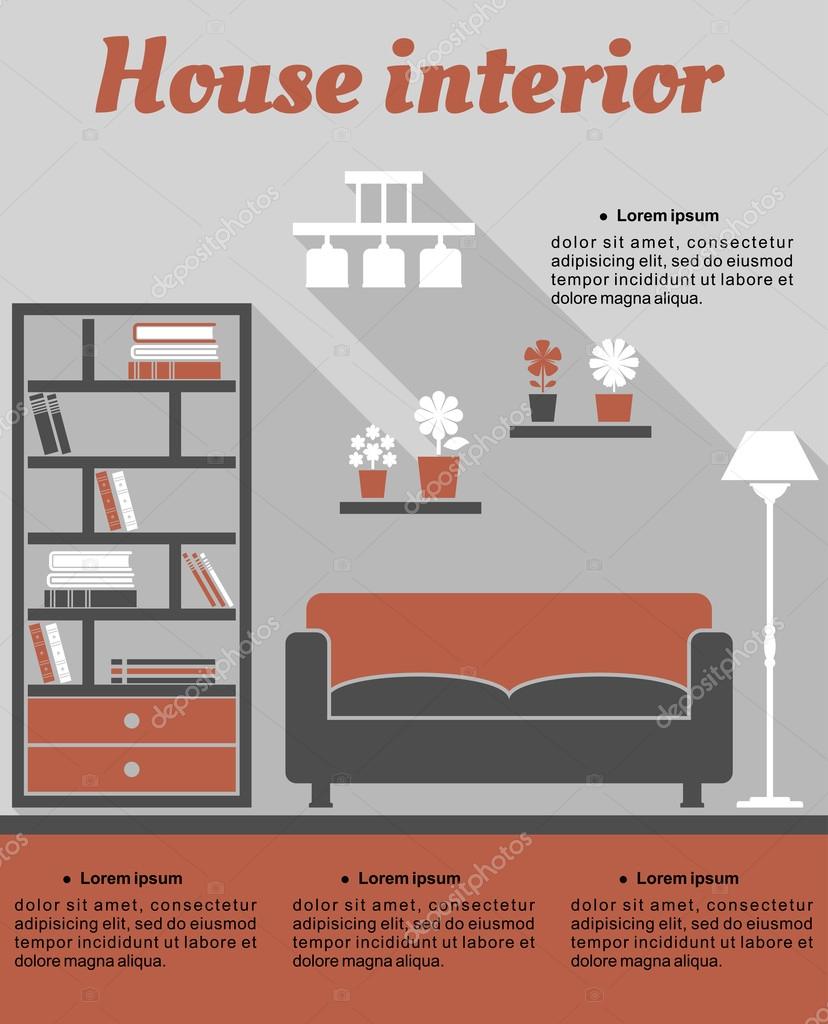 depositphotos_57076249 stock illustration living room interior infographic template