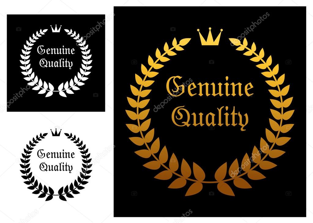 Genuine quality label